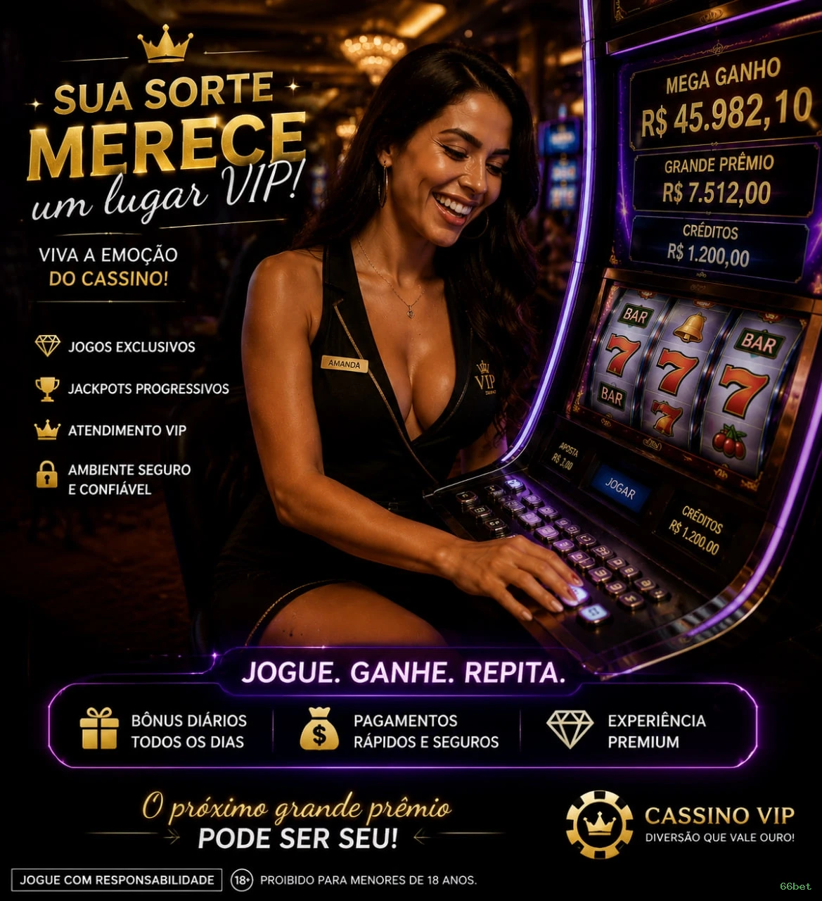 Configurações úteis dentro do app 66bet
